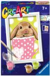 Ravensburger - CreArt pictura pe numere pentru copii iepuras in cana - RVSPBN20206 (RVSPBN20206)