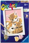 Ravensburger - CreArt pictura pe numere pentru copii pisicute dragalase - RVSPBN20205 (RVSPBN20205)