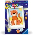 Ravensburger - CreArt pictura pe numere pentru copii tigru salbatic - RVSPBN23969 (RVSPBN23969)