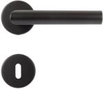 STROXX Maner usa de interior STROXX, cu rozeta pentru cheie, maner la 90 de grade, material inox, culoare negru mat