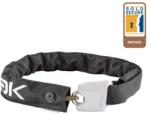 Hiplok Lite integrált láncos lakat, 75 cm x 6 mm, derékra csatolható, fekete - fehér