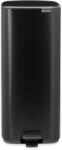 Brabantia Coș cu pedală BO 30 l, mat negru, oțel, Brabantia (BRAB238109) Cos de gunoi