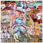 eeBoo PZT457 - Artists in Venice - 1000 db-os puzzle (PZT457)