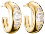 Thomas Sabo cirkónia köves aranyozott karika fülbevaló (CR759-414-14)