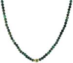 Thomas Sabo Elyndra zöld fazettált gyöngyös aranyozott védelmező szem nyaklánc - KE2332-472-6-L55 (KE2332-472-6-L55)