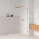 AREZZO design Clear Walk-in zuhanyfal 90x200 cm, bordázott üveg/balos AR-AS290200 (AR-AS290200)