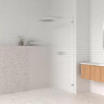 AREZZO design Clear Walk-in zuhanyfal 120x200 cm, bordázott üveg/balos AR-AS2120200 (AR-AS2120200)