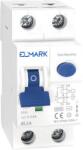 ELMARK 40006A Elektromágneses ÁRAMVÉDŐkapcsoló JEL5A 6kA 2P 6A/30mAJEL5A (40006A)