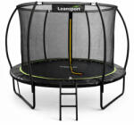 LEAN Toys LEAN kerti trambulin belső hálóval, fekete és zöld, 305 cm, 3, 5 m