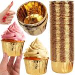 BNTrade Muffinpapírok Arany Muffin Formák Muffin Poharak Muffinok 50 db (BNTRADE_PAP61Z)