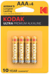 Kodak Ultra Premium alkáli mikro ceruzaelem AAA (1, 5V) - 4 darab (30959521)