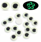 MIXFORM Mozgatható Játékszem Fluoreszkáló Kerek Tengeri Zöld, 8mm, 20db (13WB31947)