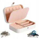  Hordozható Utazóláda Ékszertartó Fülbevalók És Gyűrűk (NeonNinjaX8390)