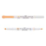 Zebra Szövegkiemelő ZEBRA kétvégű MILDLINER vágotthegy 4mm - filchegy 1, 4mm Gentle Honey Orange szinű