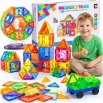 MALLE Készlet Nagy Mágneses Építőkockák 3D Panelek Magnetic Tiles 70 El (MALLE Klocki Magnetyczne MAgnetic Tiles 70)