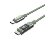 Choetech USB-C - USB-C Kábel - 1.2m PD 60W + Kijelző - Zöld (XCC-1068)