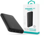 DEVIA Kintone Series Lite 5 - 2xUSB + Type-C + microUSB - powerbank - 10.000 mAh - fekete (ST125636)