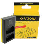 Patona Încărcător USB Dual LCD PATONA pentru Nikon EN-EL3e Olympus BLM1 BLM5 Pentax D-LI50 (PT-1740)
