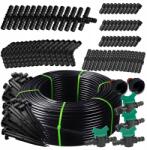 SOLFAST Csepegtető Vonal 50 m 181 el. Csepegtető Öntöző Készlet Sytem Tömlő Cső (Zestaw Linia kroplująca wąż nawodnieniowy 181)