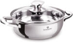 BLAUMANN Gourmet Line rozsdamentes lábas üvegfedővel 28 cm (BL-3867)