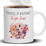  Fehér Bögre Edzek, Hogy Nyerj *a Neved* Szurkolói Labdarúgónak Ajándék