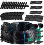 SOLFAST Csepegtető Vonal 100 m 181 el. Csepegtető Öntöző Készlet Sytem Tömlő Cső (Wąż kroplujący do nawadniania 100m 181e.)