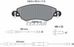 TEXTAR Fékbetét készlet TEXTAR 2327601 for CITROËN (2327601)