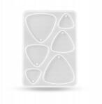 MIXFORM Szilikon öntőforma, Kézműves öntőforma, háromszög, 105x75x5.7mm, 1db