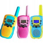  Walkie Talkie Gyerekeknek Szett 3X Rövidhullámú Adóvevő Könyök Toki Kijelző (250208GW21Q)