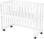 Hubners Patut copii din lemn co-sleeper Hubners Matei 94x46 cm alb - carboysafety