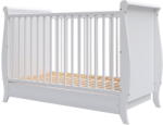 Hubners Patut copii din lemn Hubners Mara 120x60 cm alb cu sertar - carboysafety