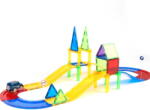 MAGPLAYER Set constructie magnetic 3D cu circuit si masinuta, 45 piese (MPL-45)