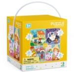 dodo Puzzle 4 in 1 cu meserii pentru copii 3+ - 12, 16, 20 si 24 piese (DO300131) Puzzle