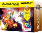 MAGPLAYER Joc de constructie magnetic MAGPLAYER, 62 piese, forme geometrice, 3+ ani (MPB-62)