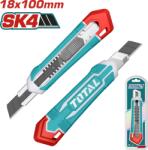 TOTAL Cutter TOTAL 18x100 mm cu lama SK4 si sistem de fixare, 179 mm (THT511815)