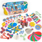 Clixo joc magnetic de construit pentru familie, 150 piese flexibile (CL-FAML-RB-1)
