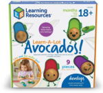 Learning Resources Jucarie educativa pentru invatarea emotiilor cu avocado, 18 luni+ (LER6806)