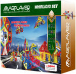 MAGPLAYER Joc de constructie magnetic MAGPLAYER cu 112 piese pentru modele 2D si 3D (MPB-112)