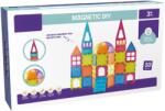 Bufnitel Set de constructie magnetic Bufnitel, 33 piese, 7.5 cm, multicolor (CH1018)