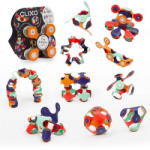 Clixo Joc magnetic de construit Clixo Tiny & Mighty Spatiul cosmic, 9 piese (CL-MITY-SP-2)