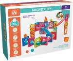 Bufnitel Labirint magnetic educativ pentru copii, 78 piese, constructii 3D, 7.5 cm (CH1007)