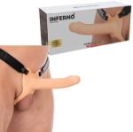  Реалистичен страпон, силиконов пенис, 18см. - Inferno Strap-on (D-245552)