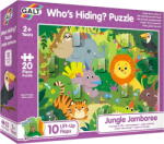 Galt Puzzle pentru copii cu ferestre Jungla, 20 piese, Galt (1005539) Puzzle