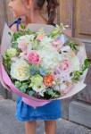 ImodFlowers Buchet cu flori albastre si roz