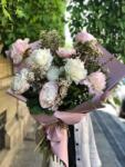 ImodFlowers Buchet de flori cu 9 bujori albi si roz