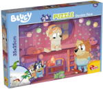 Lisciani Puzzle de colorat Bluey si ora de povesti, 24 piese, fata-verso (L99542) Puzzle