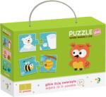 dodo Puzzle educativ pentru copii Dodo - Unde traiesc animalele? 12 seturi din 2 piese (DO300117) Puzzle