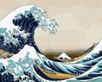 Ideyka Pictură pe numere - Marele Val de lângă Kanagawa ©Katsusika Hokusai 40 x 50 cm Carte de colorat