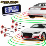 Steelmate Senzori de parcare fata si spate Steelmate PTS810EX cu display LCD V10 (PTS810V10-OEM)