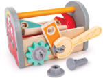 Hape Jucarie din lemn - Cutie colorata cu unelte 17 piese (E3051A) Set bricolaj copii